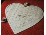 puzzle cuore legno matrimonio wedding heart