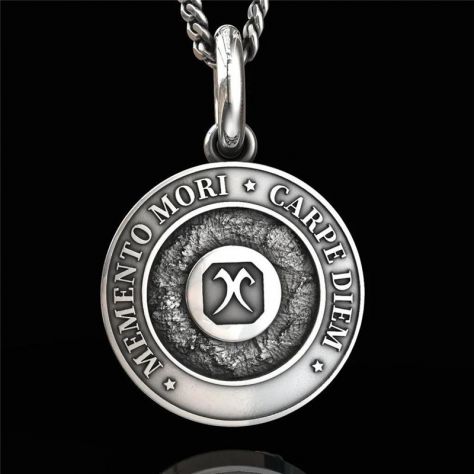 SKULL PENDANT FASHION VINTAGE COLLANA TESCHIO MEMENTO MORI CARPE DIEM - Foto 2