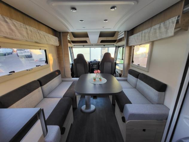 MOTORHOME CHAUSSON DUCATO BASCULANTE GARAGE CLIMATIZZATORE LETTI CASTELLO POSTERIORI GENERALI CAMPER USATI 492 - Foto 10