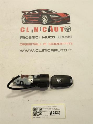 BLOCCHETTO ACCENSIONE PEUGEOT 208 Serie 96762547 9663123380 EB2 (1219)