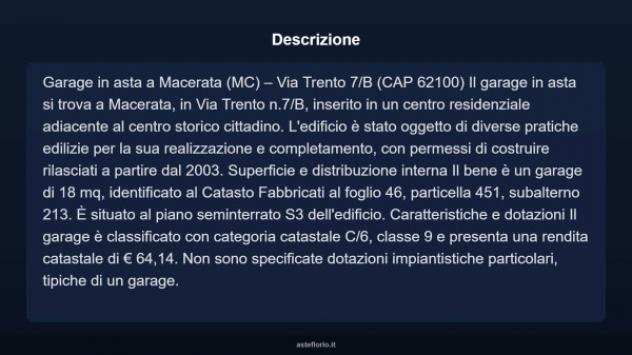 Immobile in asta di 18 m² in vendita a Macerata - Foto 3