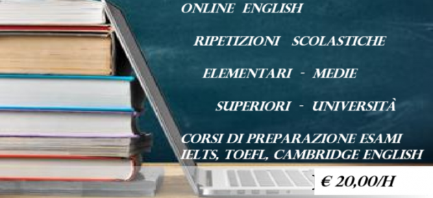Ripetizioni di Inglese online