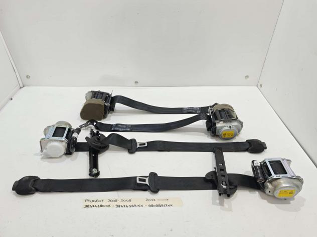 KIT 4 CINTURE PEUGEOT 3008 Serie 98474180XX (1623) - Foto 2