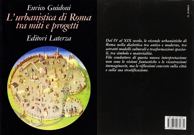 E. Guidoni L'URBANISTICA DI ROMA TRA MITI E PROGETTI, Laterza 1990 (nuovo) - Foto 2