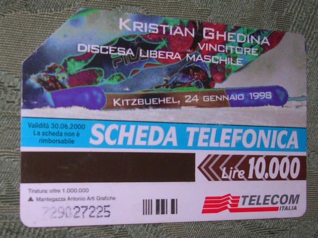 SCHEDA TELEFONICA ITALIA 38U