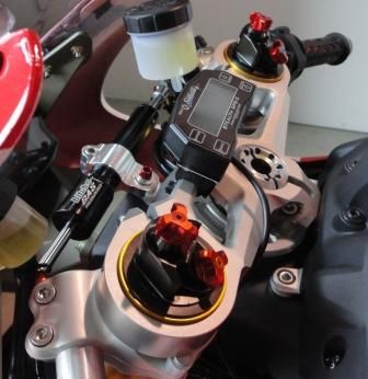 Monoammortizzatore per Ducati V2 1199 1299 Bitubo cartucce doppia regolazione - Foto 3