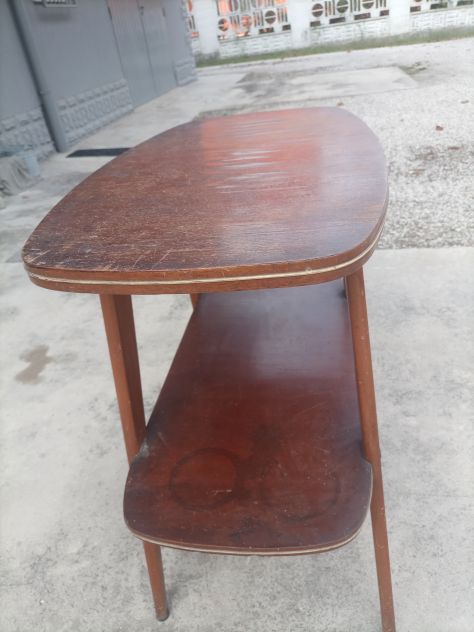 TAVOLINO in LEGNO VINTAGE - Forma RETTAGOLARE/OVALE - Foto 2