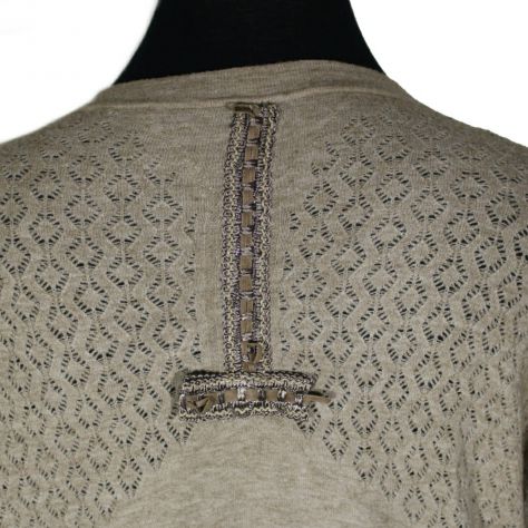 Maglione cardigan beige - tg. M - Foto 4