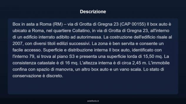 Immobile in asta di 15 m² in vendita a Roma - Foto 4