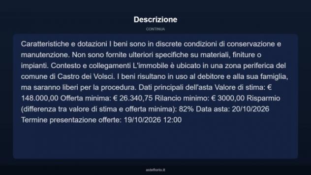 Immobile in asta di 194 m² in vendita a Castro dei Volsci - Foto 14