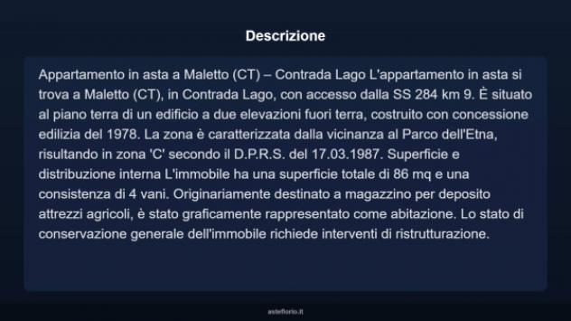 Immobile in asta di 86 m² in vendita a Maletto - Foto 4