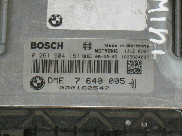 0261S04161 ECU BMW MINI COOPER 1.6 0261S04161 DME 7640005 MEV17.2.2 - Foto 2