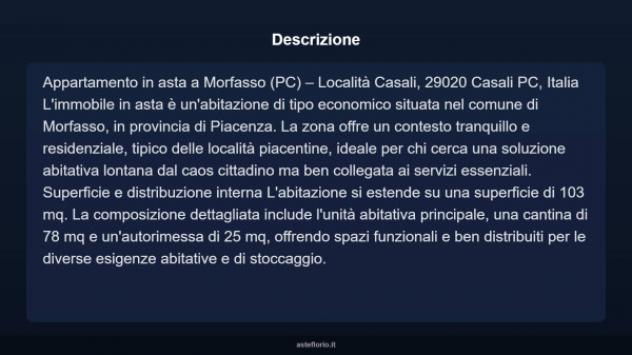 Immobile in asta di 103 m², box auto in vendita a Morfasso - Foto 4
