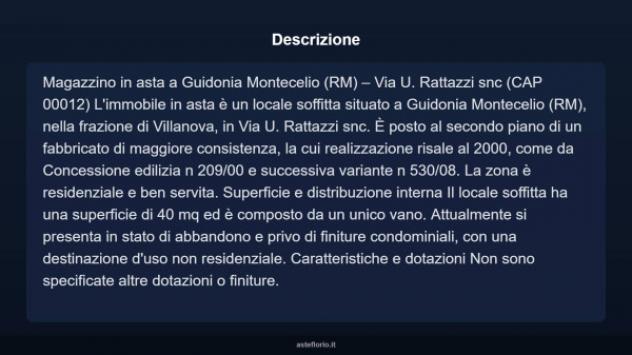 Immobile in asta di 40 m² in vendita a Guidonia Montecelio - Foto 4