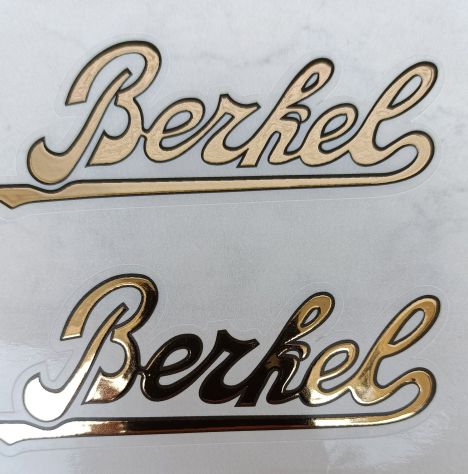 Scritta adesiva in similoro per bilance d'epoca Berkel