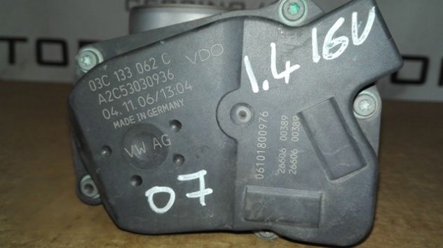 Corpo farfallato Vw Polo 9N 1.4 16v (03C133062C) - Foto 4