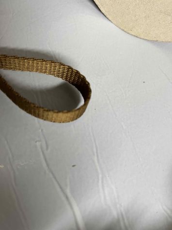 Nastro di cotone 10 mm marrone per manici e tracolle - Foto 3