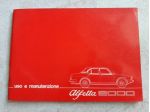 ALFA ROMEO ALFETTA 2000 USO E MANUTENZIONE ORIGINALE