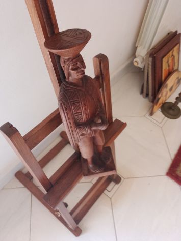 Scultura legno Intarziato Artigianalmente Italy - Foto 5