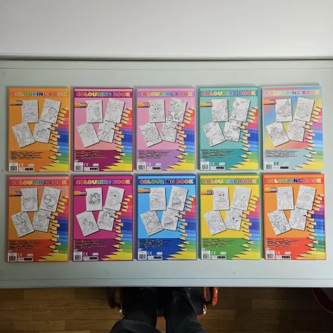 Libri da Colorare, Colouring Book 10x - A4 - SPEDIZIONE TRACCIATA! - Foto 2