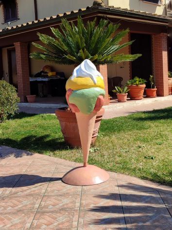 Insegna per gelateria: Cono gelato in vetroresina - Foto 3