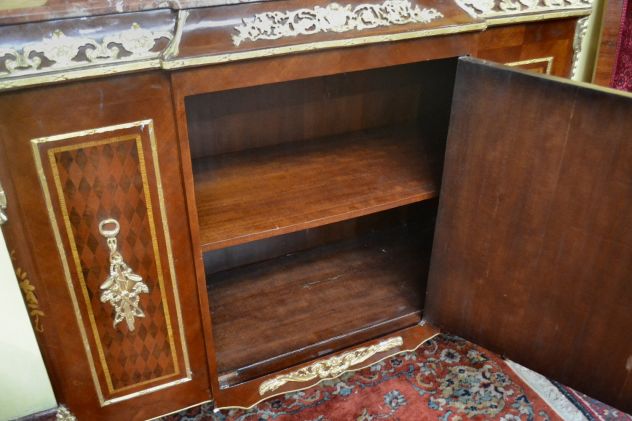 Servante-credenza intarsiata stile Luigi XV - Foto 2