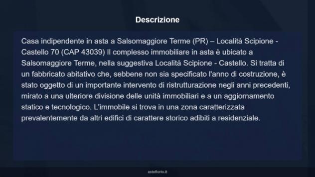Immobile in asta di 914 m² con più di 5 locali in vendita a Salsomaggiore Terme - Foto 8
