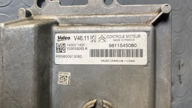 Centralina motore Citroen C3 1.2 benzina del 2015 (9811545080) - Foto 3