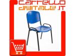 Sedie, Poltroncine Conferenza Ufficio Impilabili per le sale d'attesa - BLU &hellip;