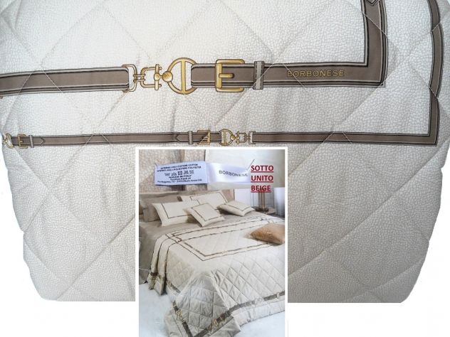 BORBONESE COPRILETTO QUILT TRAPUNTINO MATRIMONIALE CM. 270 X 270 - Foto 7