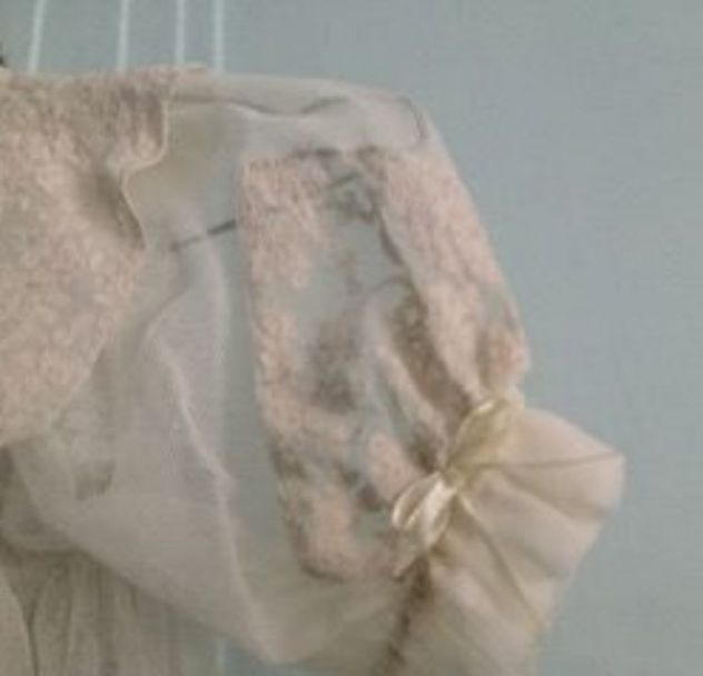 VESTITINO PER BATTESIMO IN SATIN DI SETA - Foto 7