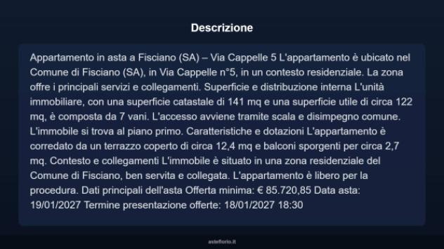Immobile in asta di 141 m² in vendita a Fisciano - Foto 13