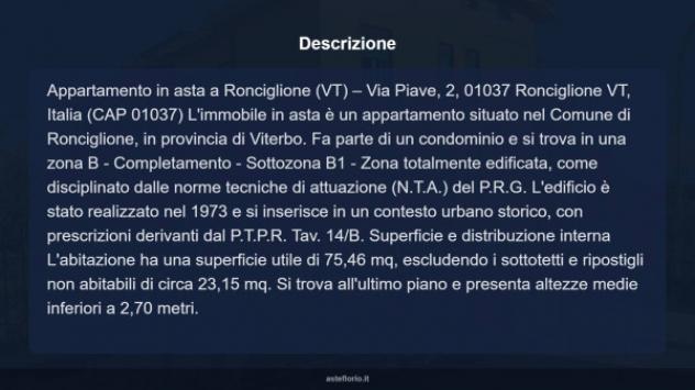 Immobile in asta di 75 m² in vendita a Ronciglione - Foto 13