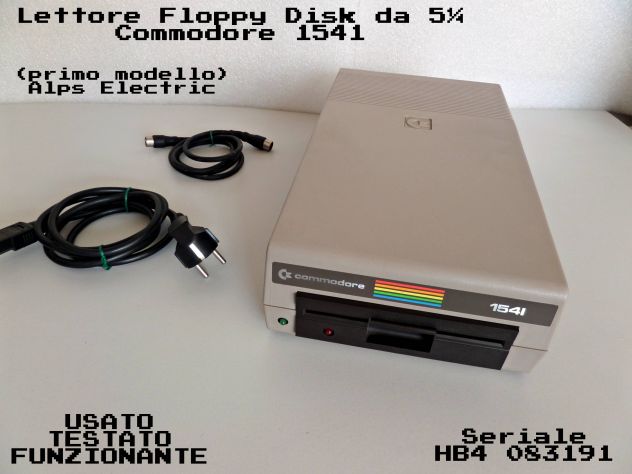 Lettore floppy Commodore 1541 (Alps Electric) completo