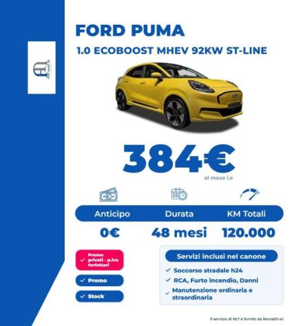 FORD Puma 1.0 EcoBoost Hybrid 125 CV S&S aut. ST-Line rif. 24175604