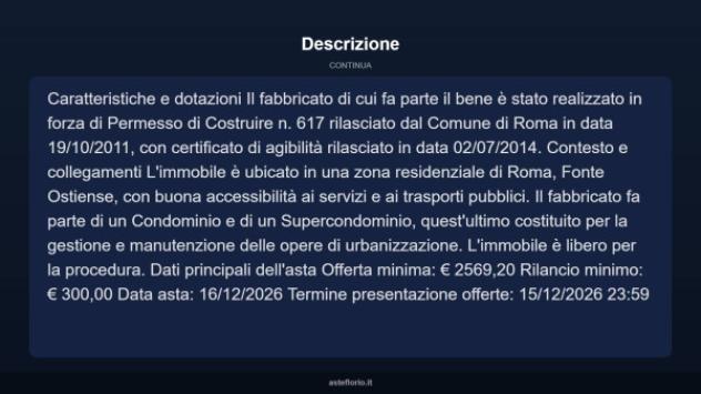 Immobile in asta di 7 m² in vendita a Roma - Foto 4
