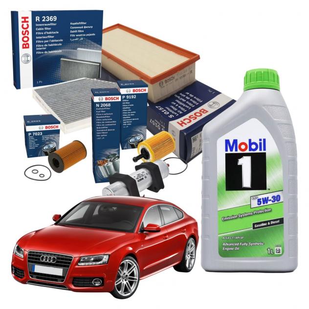 Kit Tagliando+Olio Motore Boscktb016+Mobil5W30