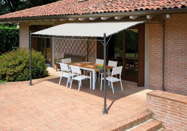 Tavolo cod 9056 Allungabile In Alluminio e Piano Teak - Foto 3