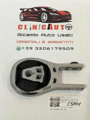 SUPPORTO CAMBIO FIAT Ducato 6° Serie 2.2 00468576100 46349131 benzina 1 (1721)