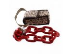 Lucchetto a catena rosso 58,5 mm