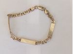 Bracciale Argento 925 Vintage Barrette Minimal 19cm 15g