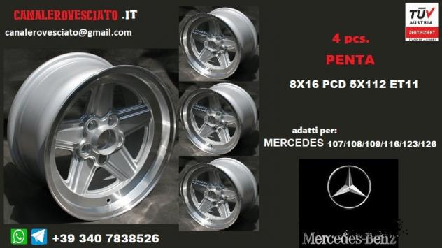 Cerchi AMG penta 8x 16 5x112 et11 mercedes