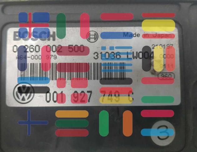 0260002500 001927749C Seat Arosa centralina cambio Bosch - Foto 2