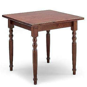 Tavoli Bar Ristorante in legno 90x90 Gambe tornite cod 807/90 - Foto 2