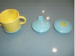 Tazzina baby in plastica con accessori. Zollner/Orrom. Mai usata.