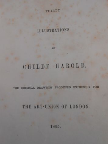Lord BYRON::Childe harold O. GOLDSMITH :The Traveller.1855 - Foto 2