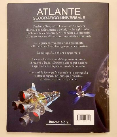 Atlante Geografico Universale.Mondo Europa Italia aggiornato Ed.RusconiLibri, 20 - Foto 2