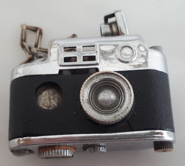 Accendino a benzina, Made Occupied Japan, Miniatura Fotocamera Tasca 1940. - Foto 3
