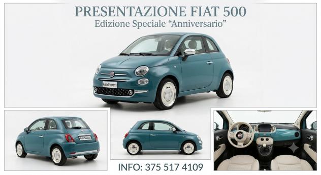 Fiat 500 anno 2017 1.2 benzina 120 mila km