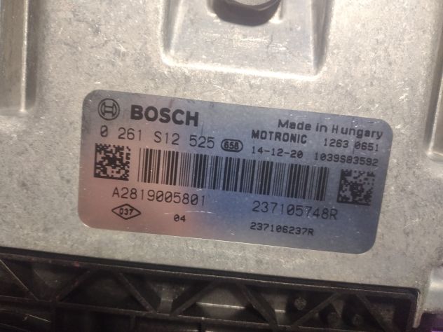 ECU RENAULT SMART FORTWO 1.0 ME17.9.20 0261S12525 237105748R CENTRALINA MOTORE - Foto 5